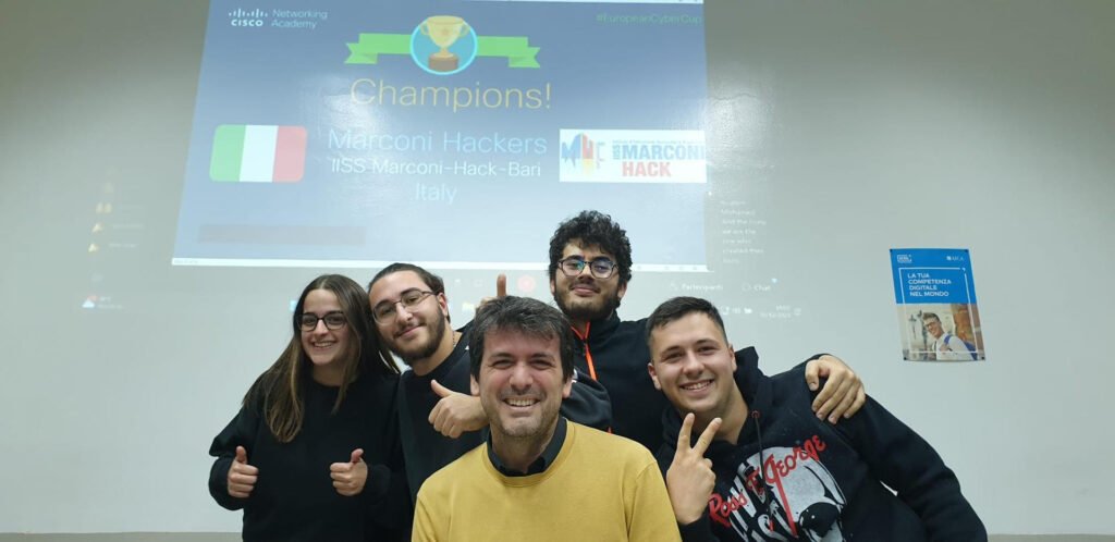 La squadra Marconi Hackers